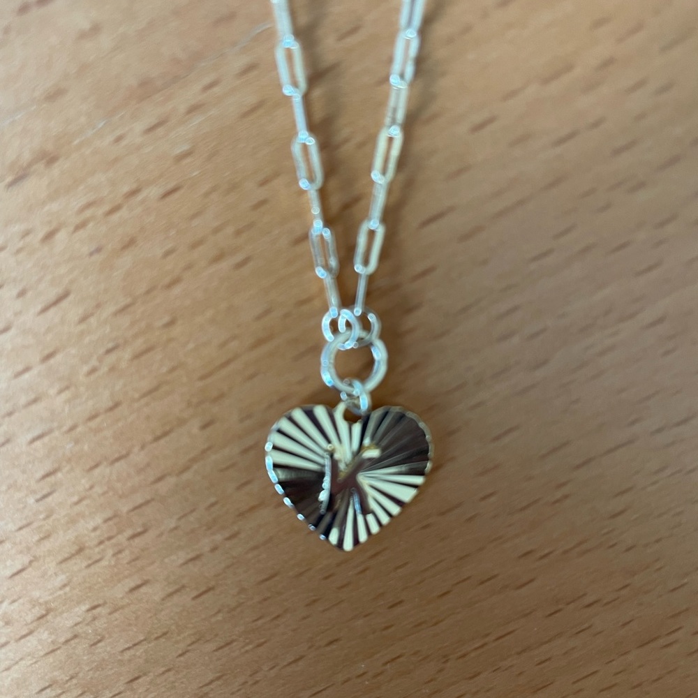 K initial necklace.